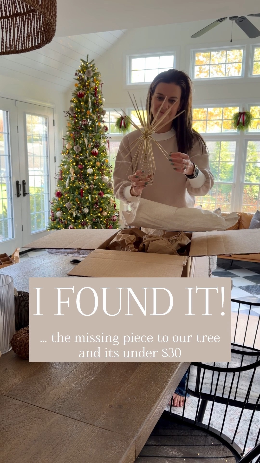 This tree topper adds the perfect modern touch to our Christmas tree and it’s under $30 🙌🏻🙌🏻

#LTKSeasonal #LTKFindsUnder50 #LTKHoliday