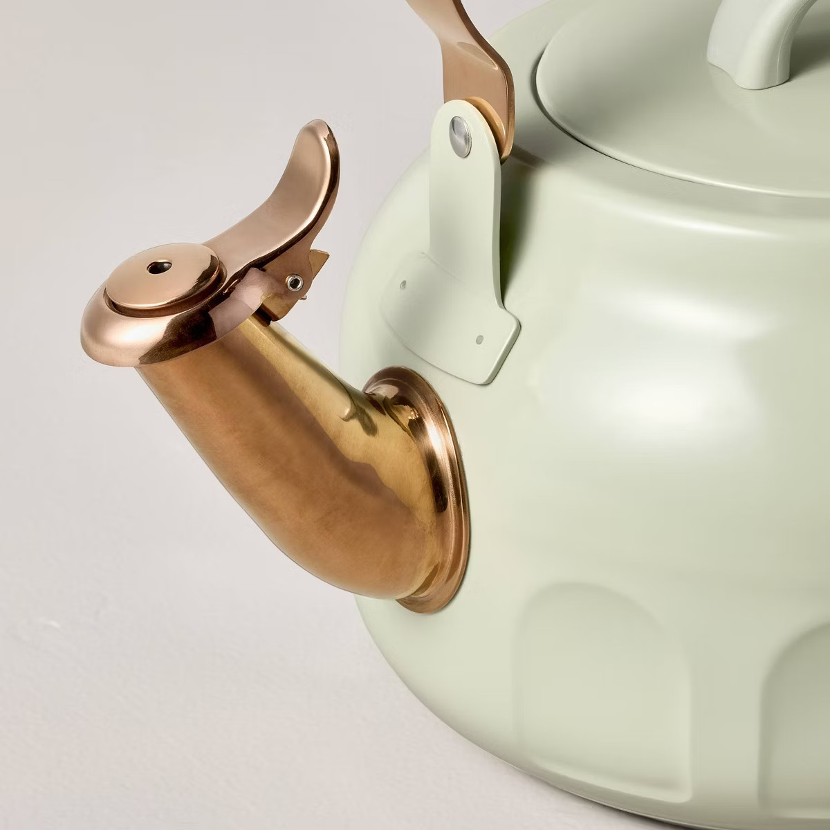 2qt Stainless Steel Arch Cutout Teapot Serene Green - Hearth & Hand™ with Magnolia | Target