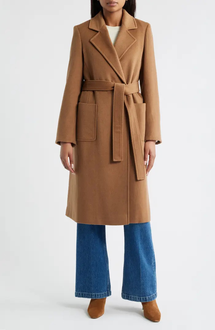 Longline Wrap Coat | Nordstrom