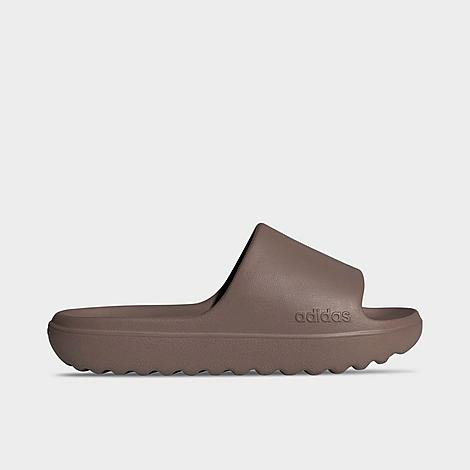 adidas Men's adilette Lumia Slide Sandals in Trace Brown/Trace Brown/Trace Brown Size: 7.0 | Finish Line (US)