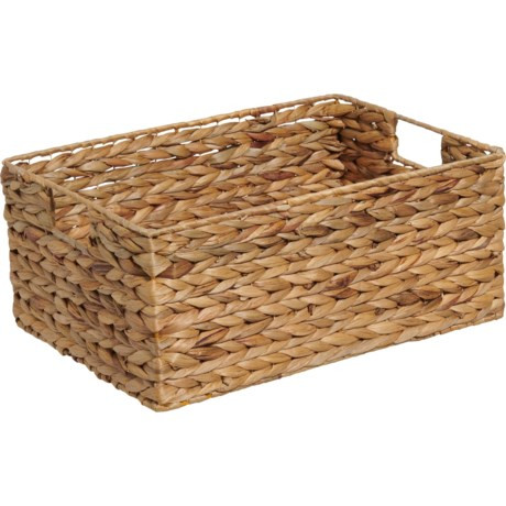 Dwell Water Hyacinth Woven Storage Basket - 6.75x16x11.5” | Sierra