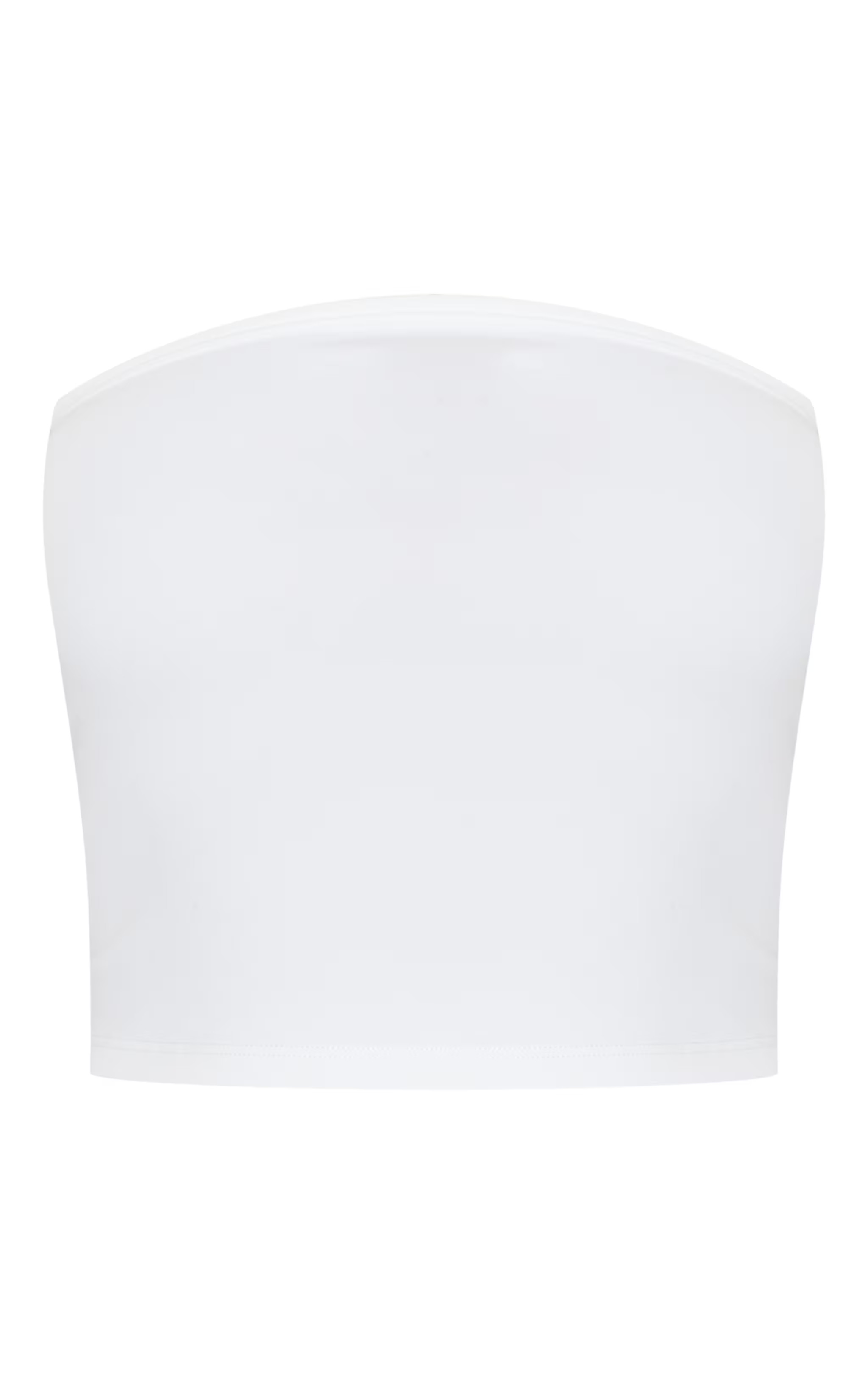 White Contour Sculpt Bandeau Top | PrettyLittleThing UK