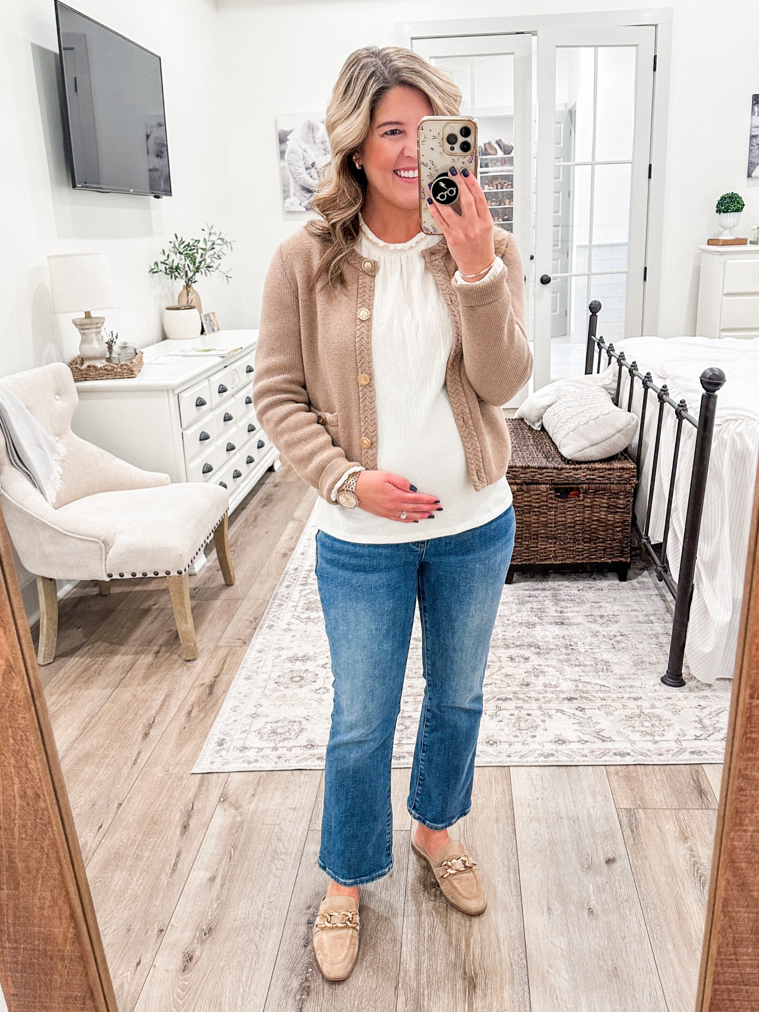 Friday casual work outfit🍂 Jeans are maternity from Madewell (go up one size, 25P)

Sweater, top and shoes- linked similar 

Casual work outfit, workwear, maternity jeans, Madewell jeans, pregnancy style

#LTKBump #LTKWorkwear #LTKxMadewell
