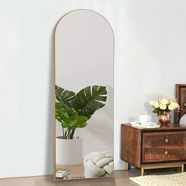 Arched Top Full-length Freestanding/ Leaning/ Hanging Wall Mirror - Overstock - 33130320 | Bed Bath & Beyond