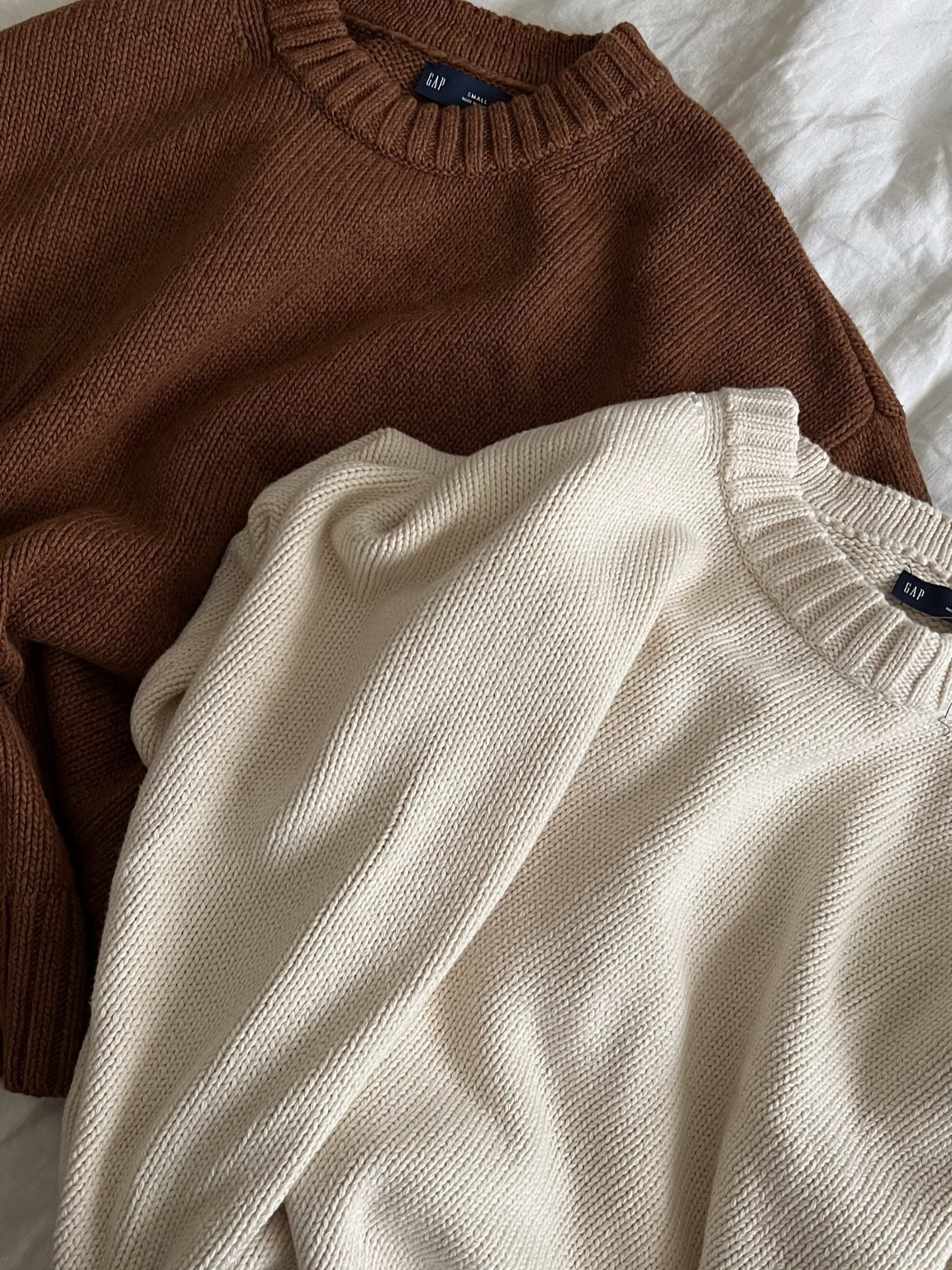 affordable 100% cotton oversize sweaters from gap! perfect for fall outfits, is true to size! I ordered a s and it’s still oversized 

#LTKSeasonal #LTKFindsUnder100 #LTKFallSale