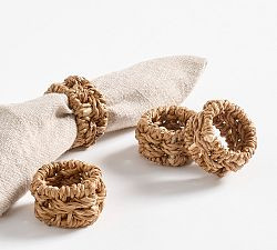 Capitola Woven Napkin Rings | Pottery Barn (US)