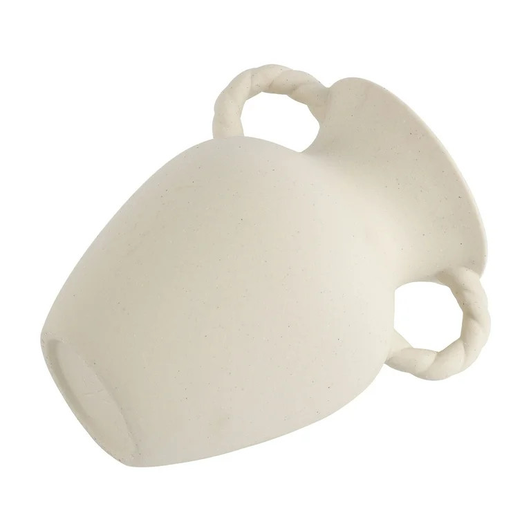 Home Decor Collection Sterling & Noble Home Off-White Ceramic Tabletop Vase with Knotted Design H... | Walmart (US)