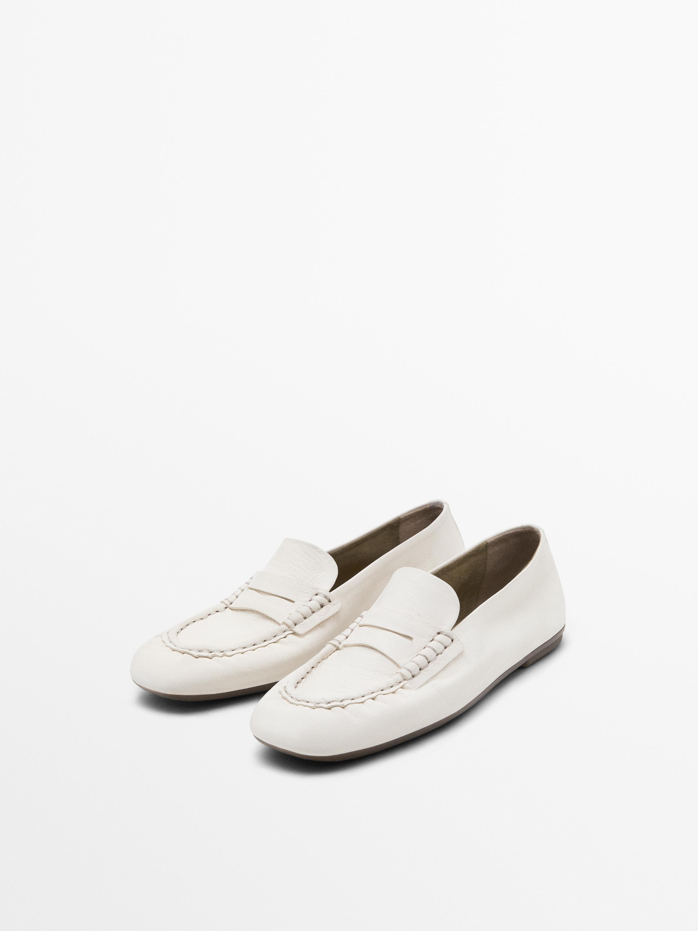 Soft penny loafers | Massimo Dutti US