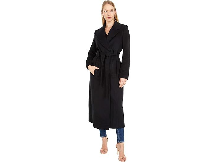 Maxi Belted Wrap Coat | Zappos