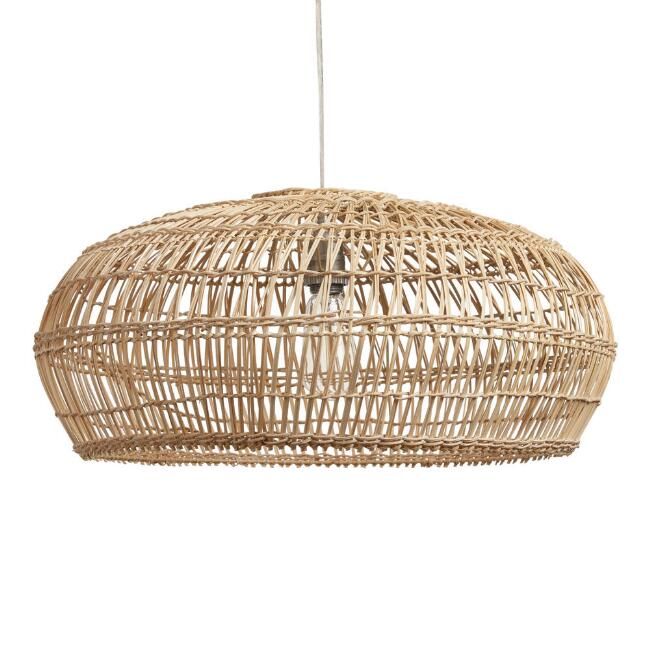 Bamboo Open Weave Orb Pendant Shade | World Market