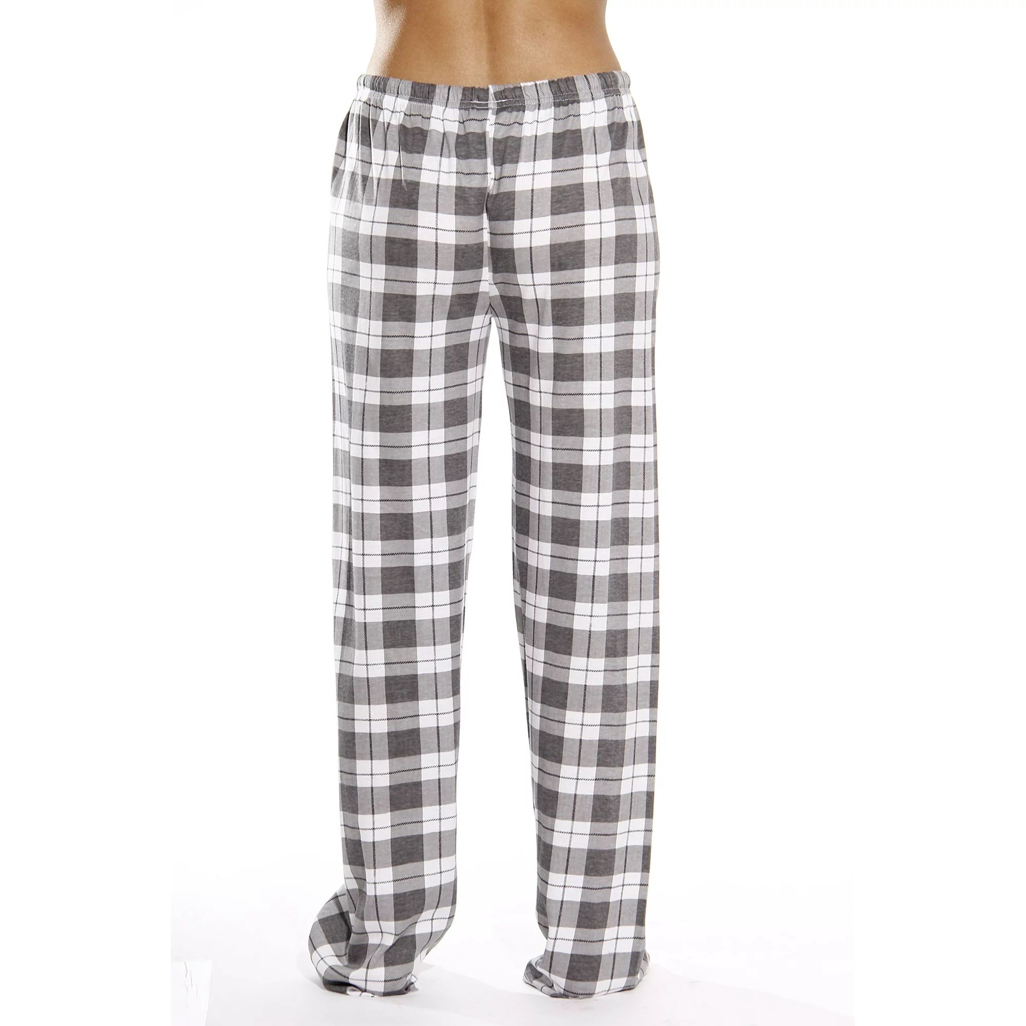 Just Love Women's Plaid Pajama Pants in 100% Cotton Jersey - Comfortable Sleepwear for Women (Gre... | Walmart (US)