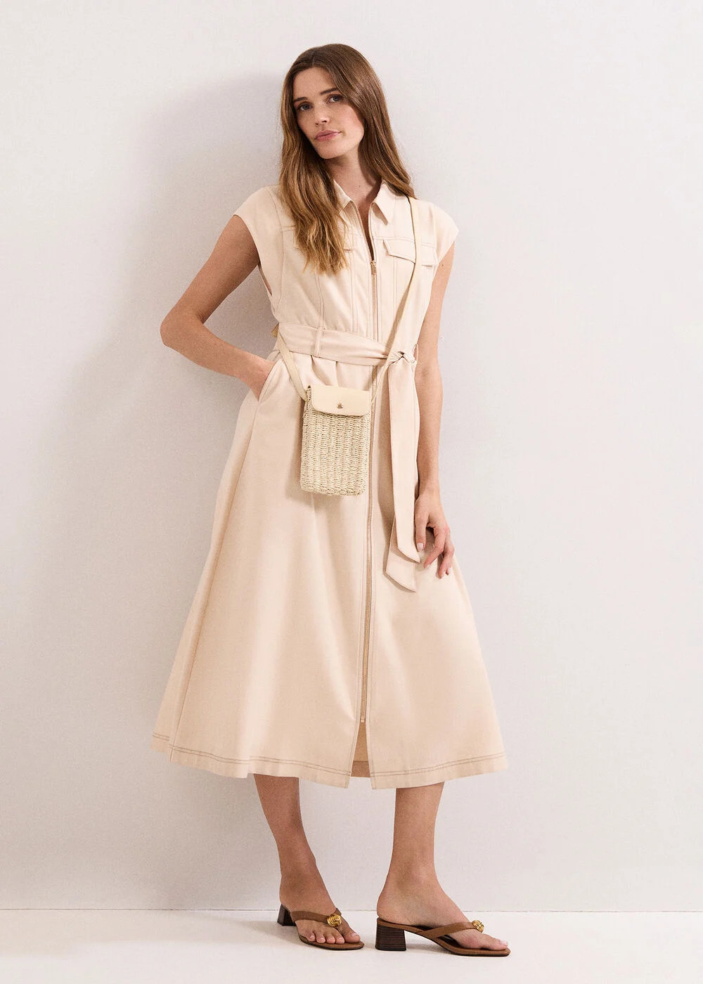 Alira Stone Utility Dress | Phase Eight UK | | Phase Eight