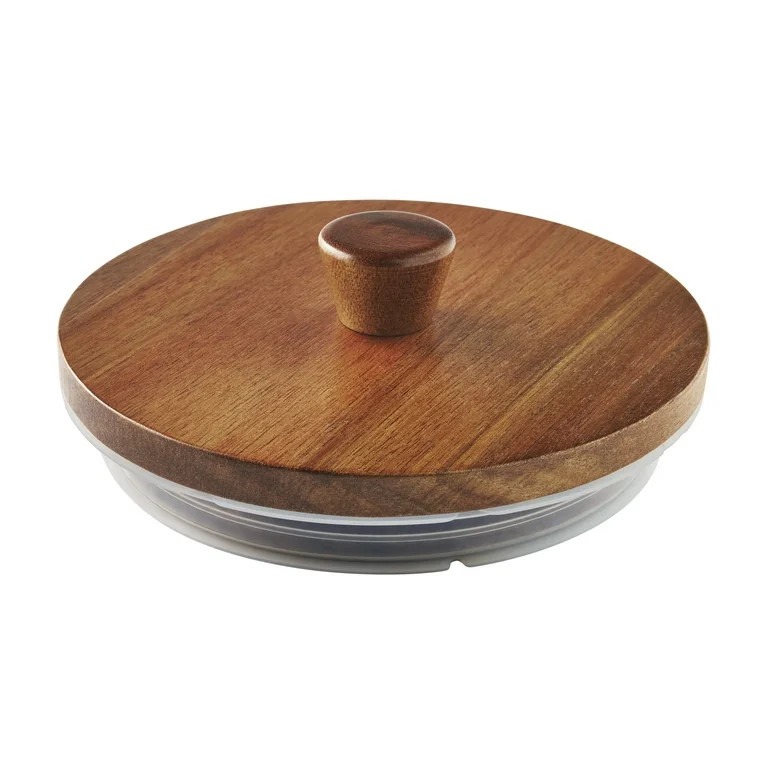 The Pioneer Woman Glass 2 Gallons Ribbed Beverage Dispenser with Wood Lid | Walmart (US)