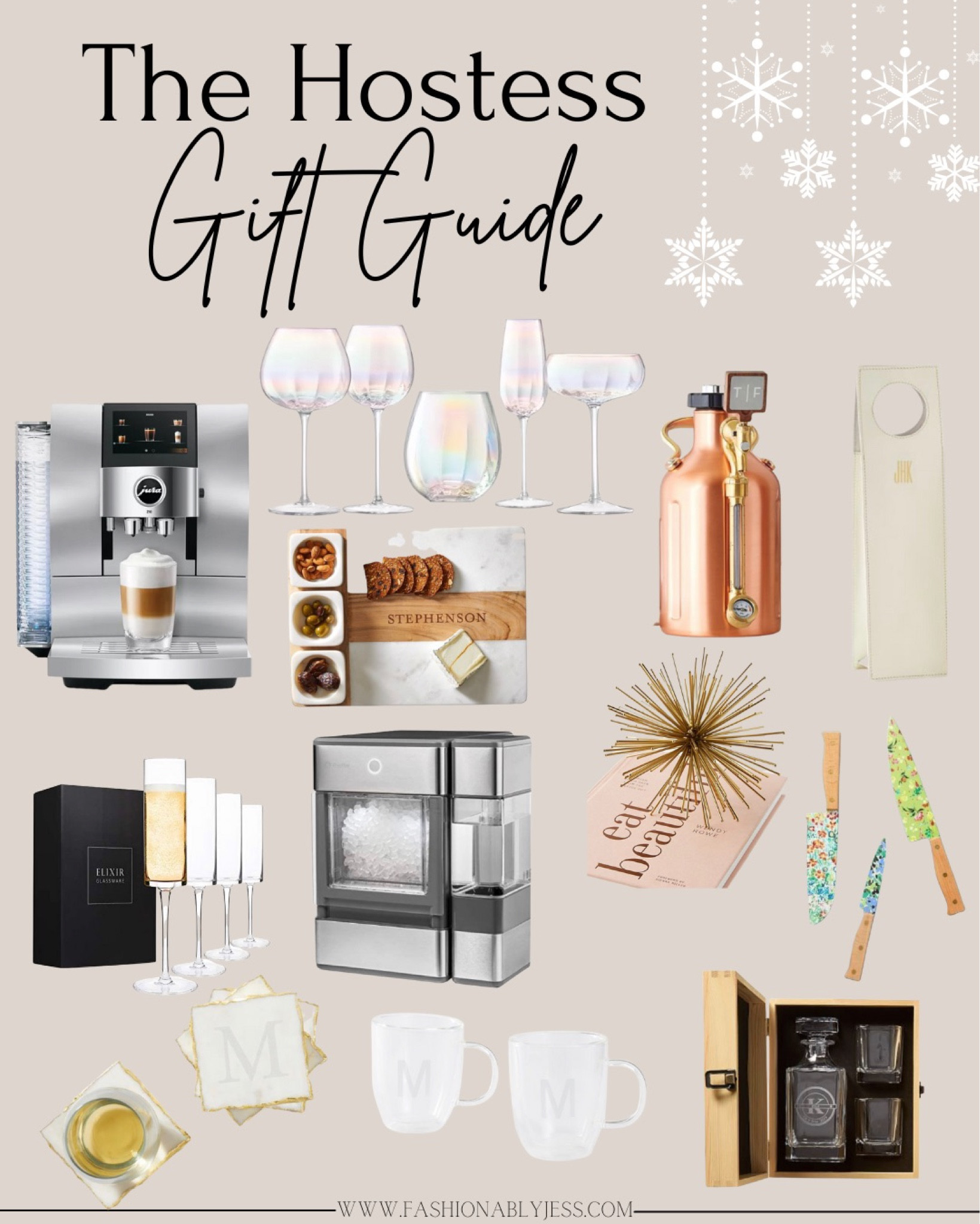 Perfect gift ideas for the hostess in your life! Coffee maker, wine glass set, ice maker, and more! Great gift guide for those who love to host! 

#LTKHoliday #LTKhome #LTKGiftGuide