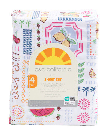 Amalfi Summer Print Sheet Set | TJ Maxx