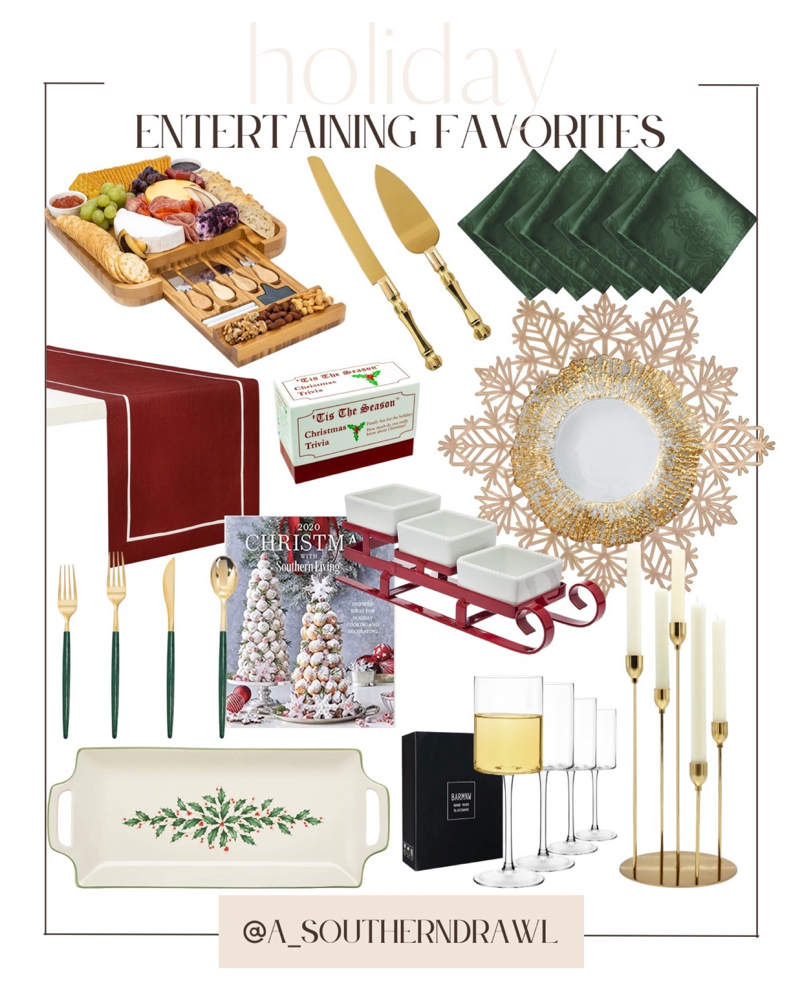 Christmas place mats - Christmas serving plater - Christmas napkins - Christmas cook book - holiday finds 

#LTKHoliday #LTKunder100 #LTKhome