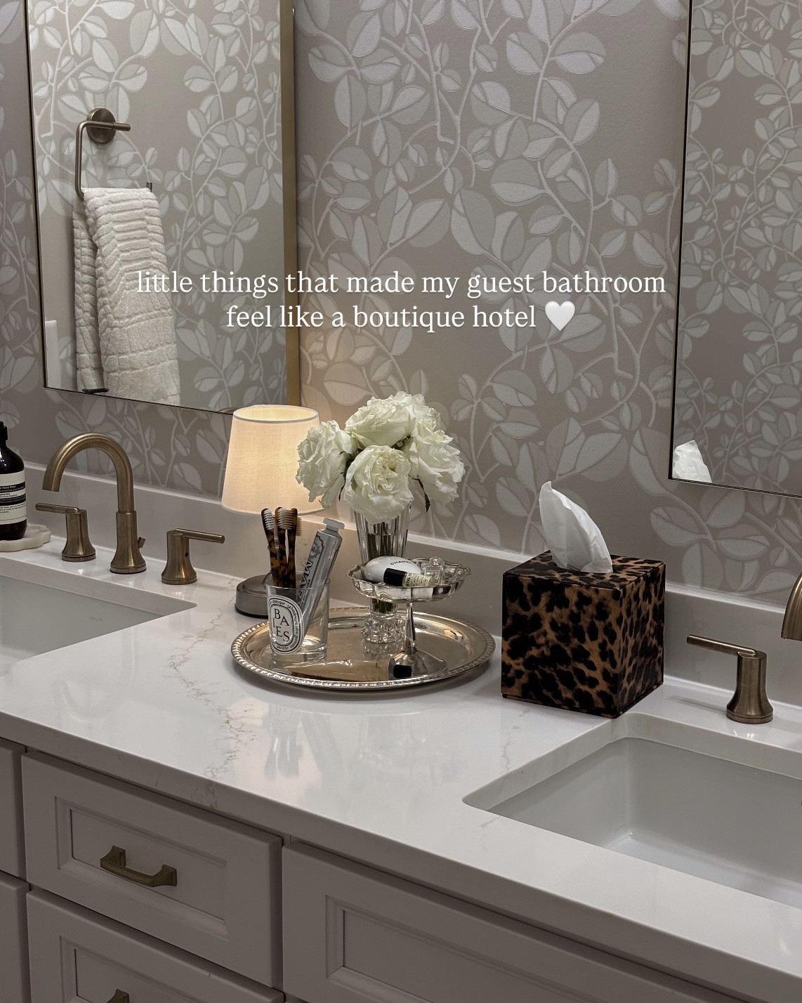 my favorite things that made my guest bathroom feel extra luxe! shop everything below 🤎 I got all of my silver from antique stores!

#LTKHome