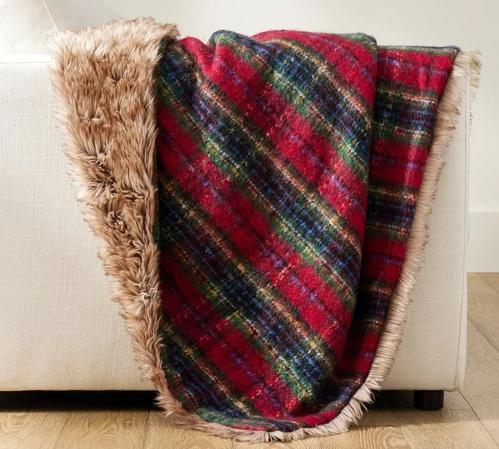 Stewart plaid online throw