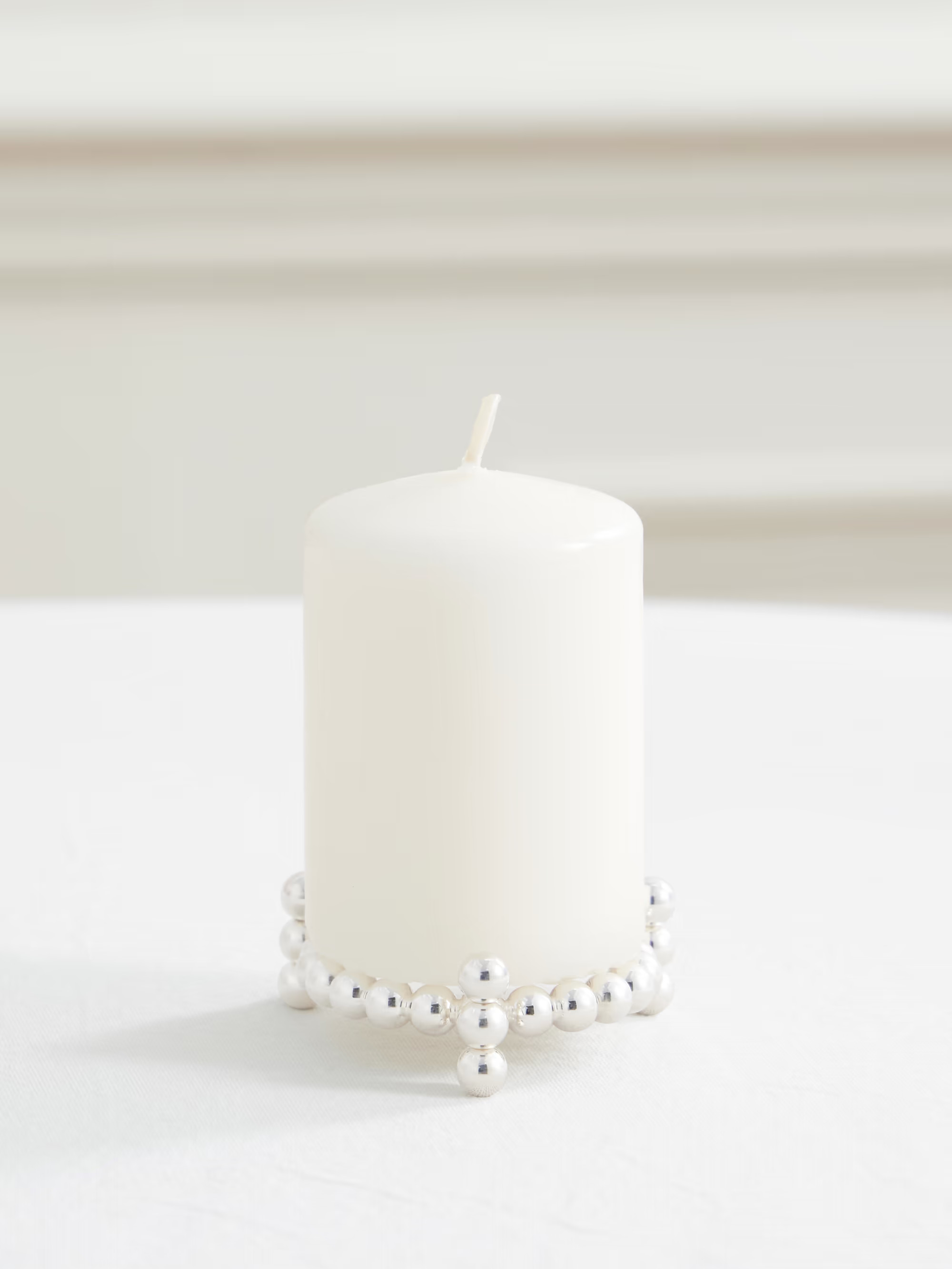 Perles silver-plated candle holder - silver - One Size | NET-A-PORTER (US)