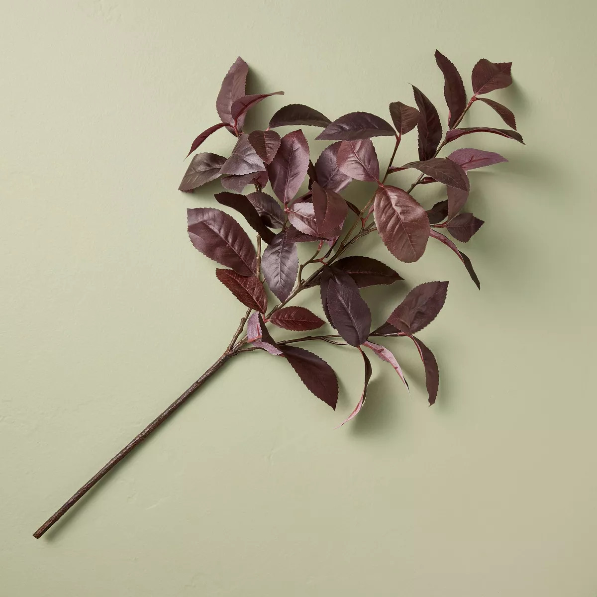 Black Plum Leaf Artificial Fall Stem - Hearth & Hand™ with Magnolia | Target