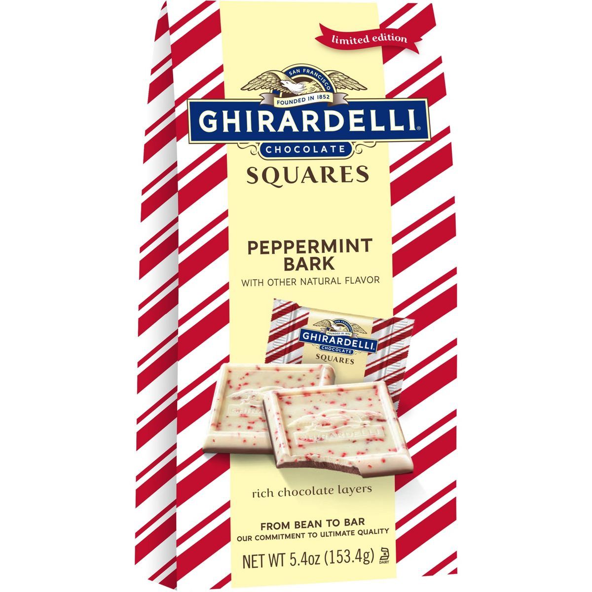 Ghirardelli Holiday Peppermint Bark Chocolate Squares - 5.4oz | Target