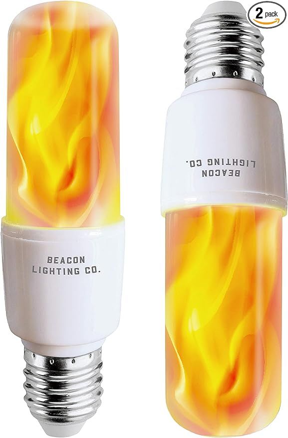 HoogaLife LED Flame Effect Light Bulbs - E26 LED Bulb with Gravity Sensor Flame Night Bulb for Ho... | Amazon (US)