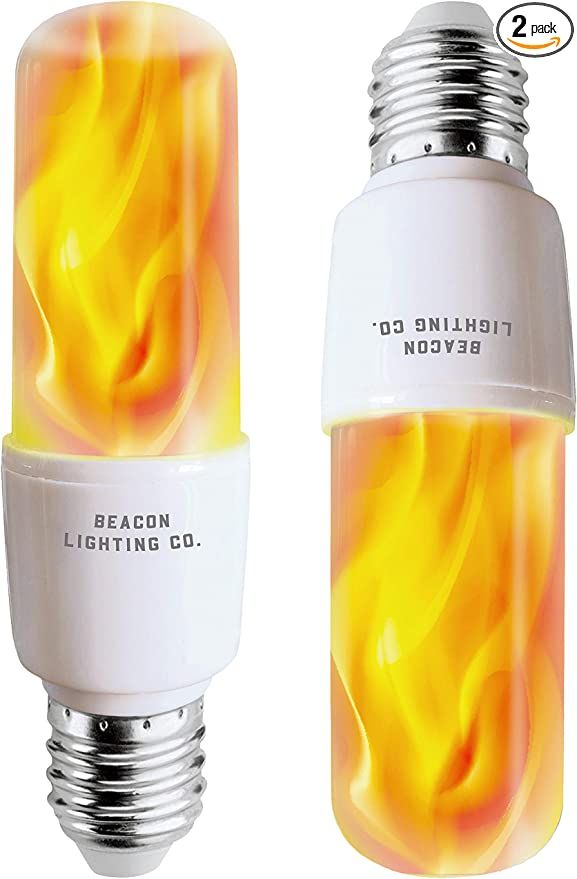 HoogaLife LED Flame Effect Light Bulbs - E26 LED Bulb with Gravity Sensor Flame Night Bulb for Ho... | Amazon (US)
