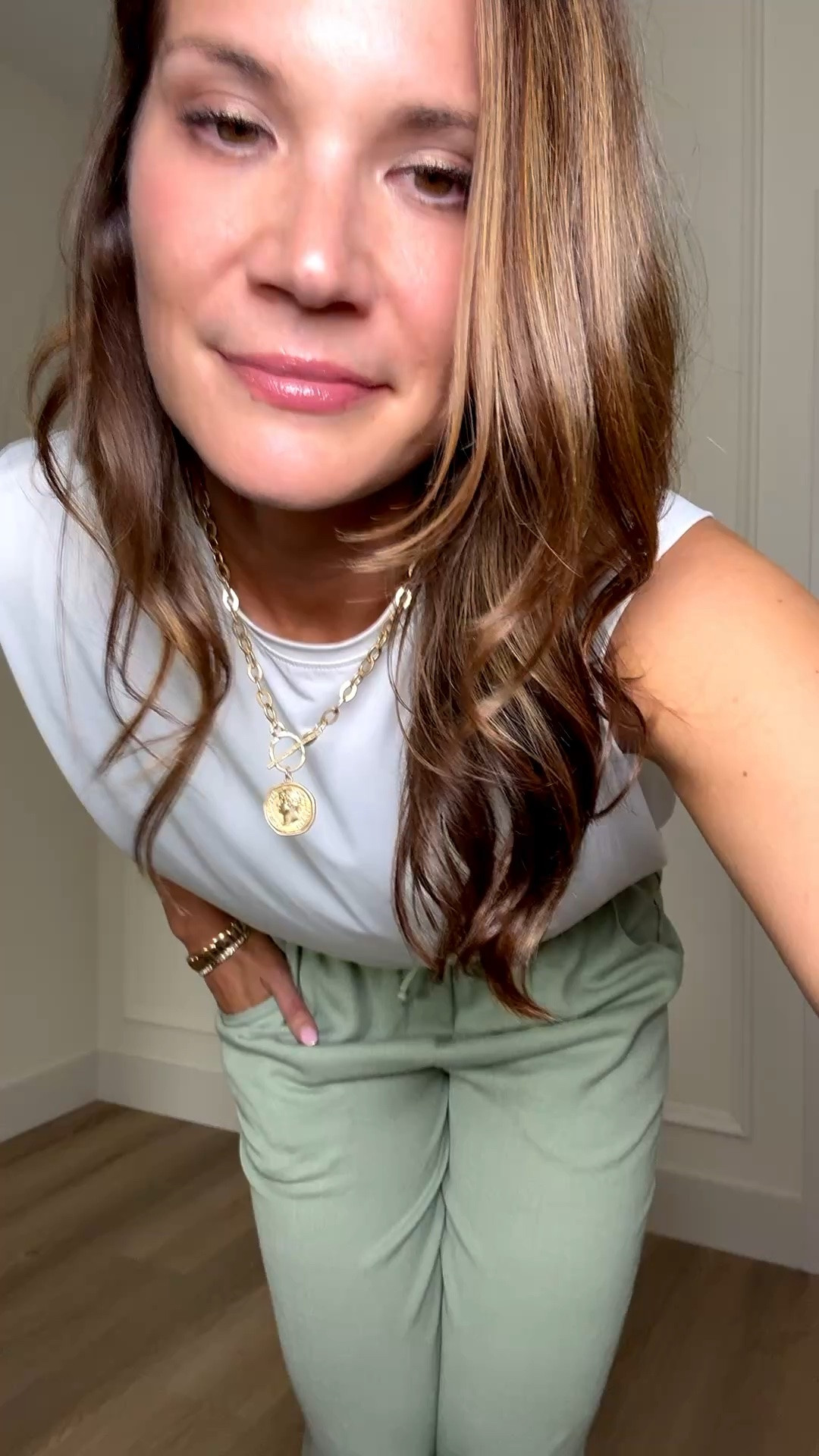 These flowy pants are the definition of comfy and cute. The soft sage color feels so good for spring and summer, and they’re lightweight enough for everyday wear or vacation nights.

Sage green pants, comfy lounge pants, casual summer outfit, lightweight pants, vacation outfit idea, relaxed fit style, effortless everyday outfit, spring fashion finds, comfy chic style, wide leg pants, easy travel outfit, neutral summer look, Stang and Co

#LTKSeasonal #LTKTall #LTKootd