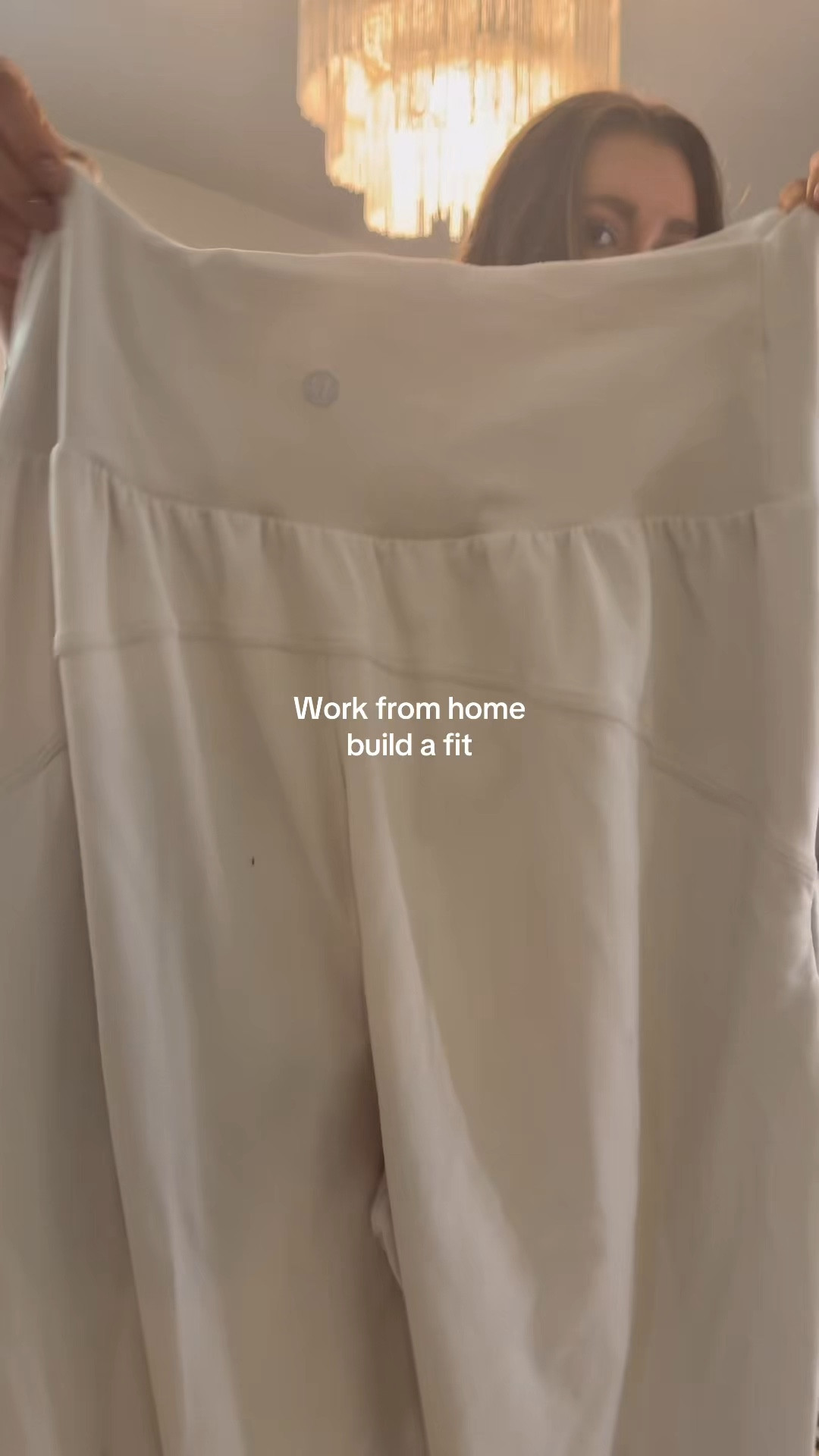Wearing a small in light ivory in the lulu pants!