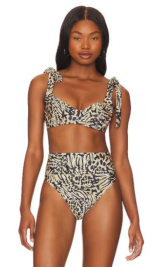 BEACH BLAIR Bikini Top in Amour Leopard | Revolve Clothing (Global)