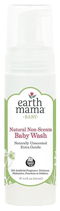 Earth Mama Natural Non-Scents Baby Wash Gentle Castile Soap For Sensitive Skin, 5.3-Fluid Ounce | Amazon (US)