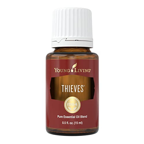 Young Living Thieves Essential Oil Blend 15 ml | Supports Immune System & Cleansing | Clove, Lemon, Cinnamon Bark, Eucalyptus Radiata, Rosemary | 100% Pure Therapeutic Grade Essential Oil | Amazon (US)