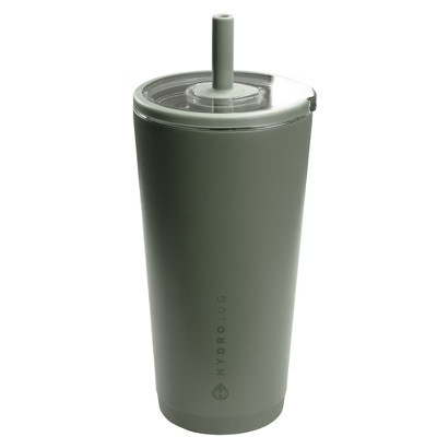 HydroJug Everyday Tumbler – Ceramic-Lined Insulated Tumbler with Straw and Soft-Touch Lid, Cup Holder Friendly – 20 oz, Courtyard | Target