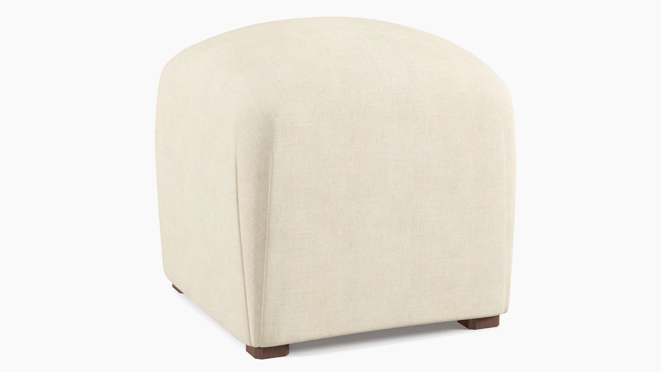 Deco Ottoman | Talc Linen | The Inside