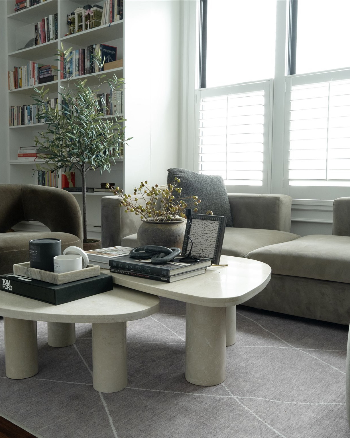 Living room decor, living room refresh, green accent chair, arm chair, swivel arm chair, nest coffee table, neutral earthly living room. #projectpheabs

#LTKHome