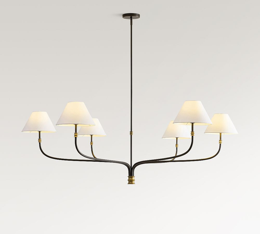 Collins Metal Round Chandelier (36"-60") | Pottery Barn (US)