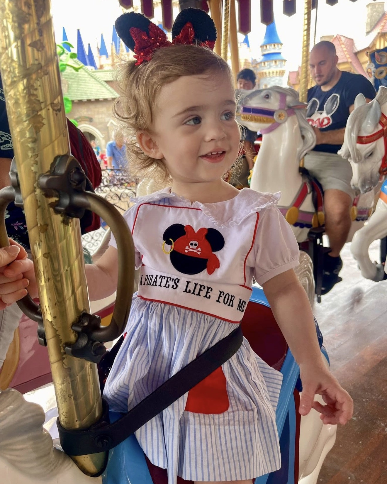 Disney Pirate Princess Style ❤️🏴‍☠️

Our favorite Disney day called for the cutest pirate-inspired outfits! 🏰✨ This sweet “A Pirate’s Life for Me” dress is absolutely precious for Magic Kingdom, Pirates of the Caribbean, character photos, or Disney vacations. I paired it with classic Minnie ears, comfy sneakers, and a casual denim jacket for an easy park outfit that kept us comfortable from rope drop to fireworks.

Watching my little pirate light up on the carousel and in front of Pirates of the Caribbean made this one of those Disney memories I’ll never forget. ❤️

✨ I’ve linked our Disney outfits, Minnie ears, sneakers, denim jacket, and similar accessories to recreate these magical park looks!

Disney outfit • Disney vacation • Magic Kingdom style • Pirates of the Caribbean • Disney mom outfit • toddler Disney dress • pirate outfit • Minnie ears • Disney family style • park day outfit • Disney bound • family vacation • comfortable Disney outfit • Disney photo inspiration • magical memories ✨🏰🏴‍☠️

#LTKTravel #LTKKids #LTKBaby