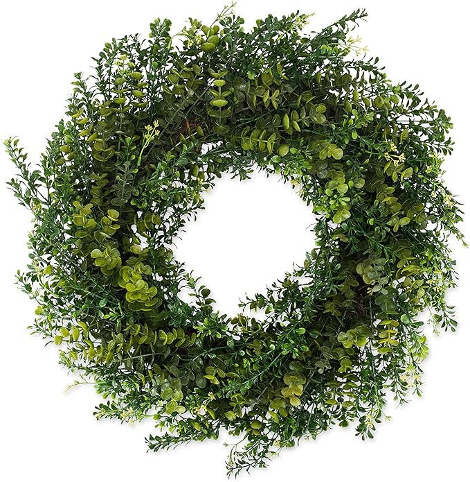 The Wreath Depot Arbor Artificial Boxwood Wreath 22 Inch, Year Round Full Green Wreath, Approved ... | Amazon (US)