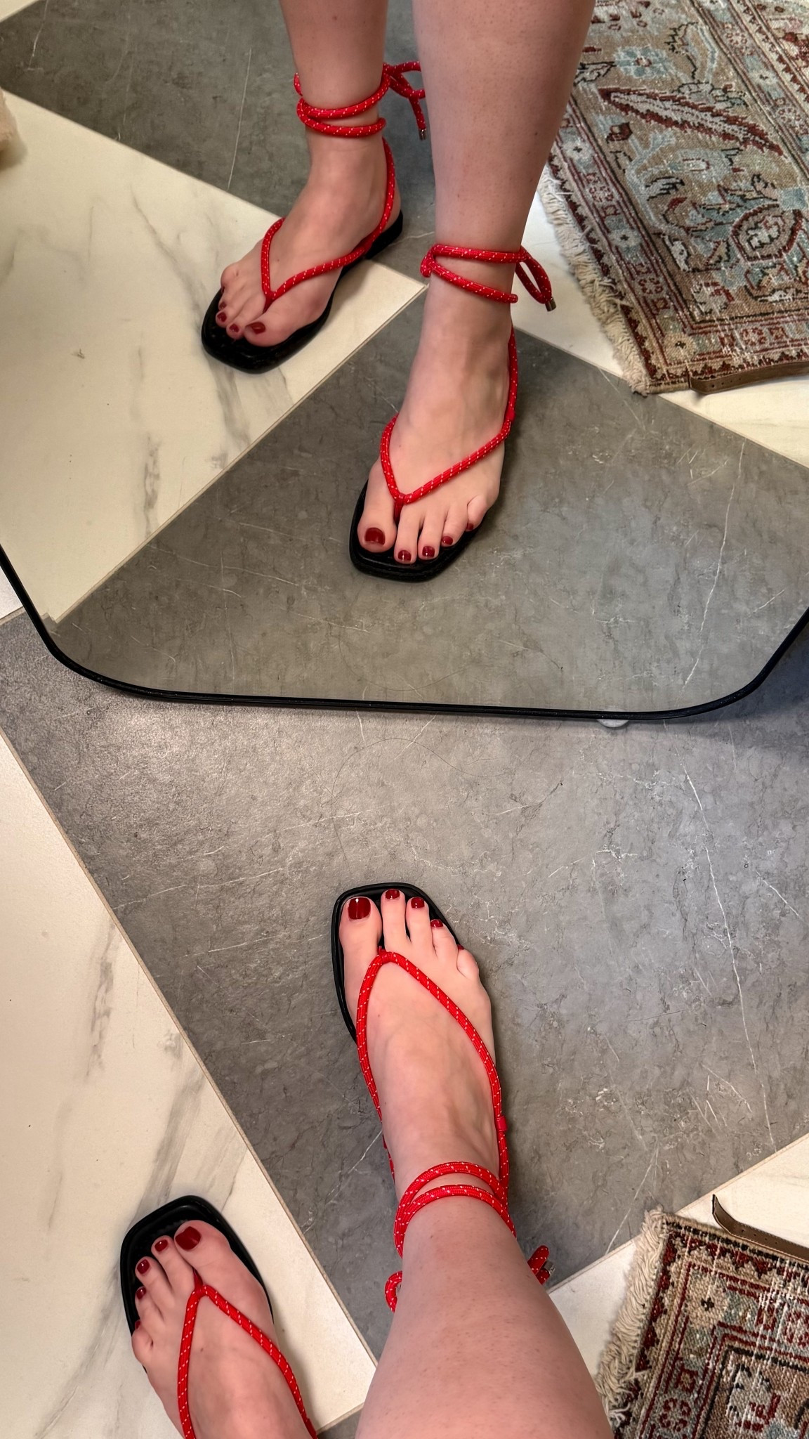 The cutest strapping rope sandals. Super affordable and great quality 

#LTKMidsize #LTKSeasonal