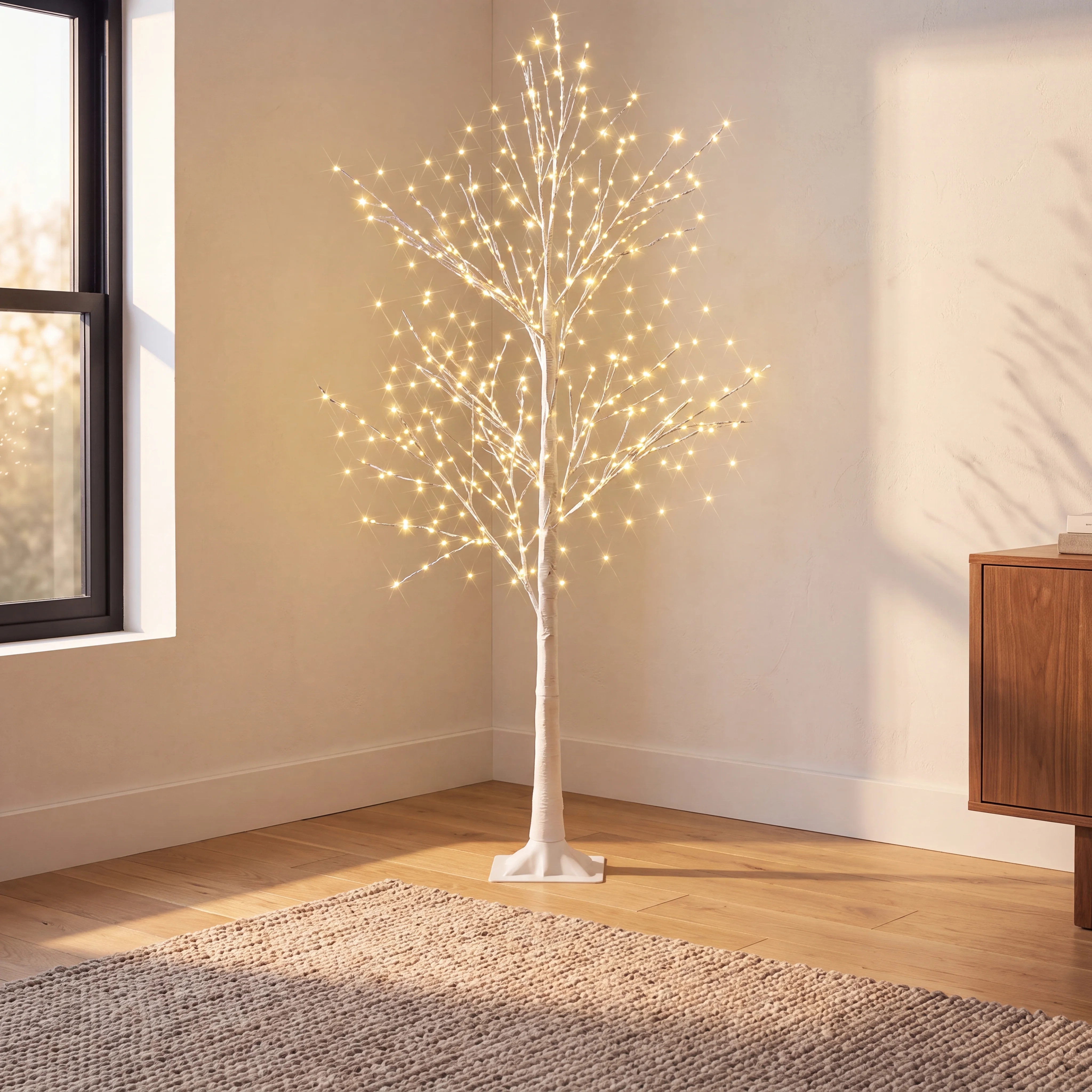 Warm White Copper Wire Tree Light Set | Joss & Main