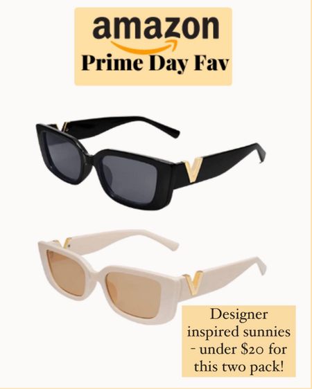 Designer inspired sunglasses on sale for amazon prime day! This two pack is under $15! There are a few color options. - amazon fashion - amazon sale - amazon sunglasses - amazon deal of the day - sunnies 

#LTKsalealert #LTKunder50 #LTKstyletip
