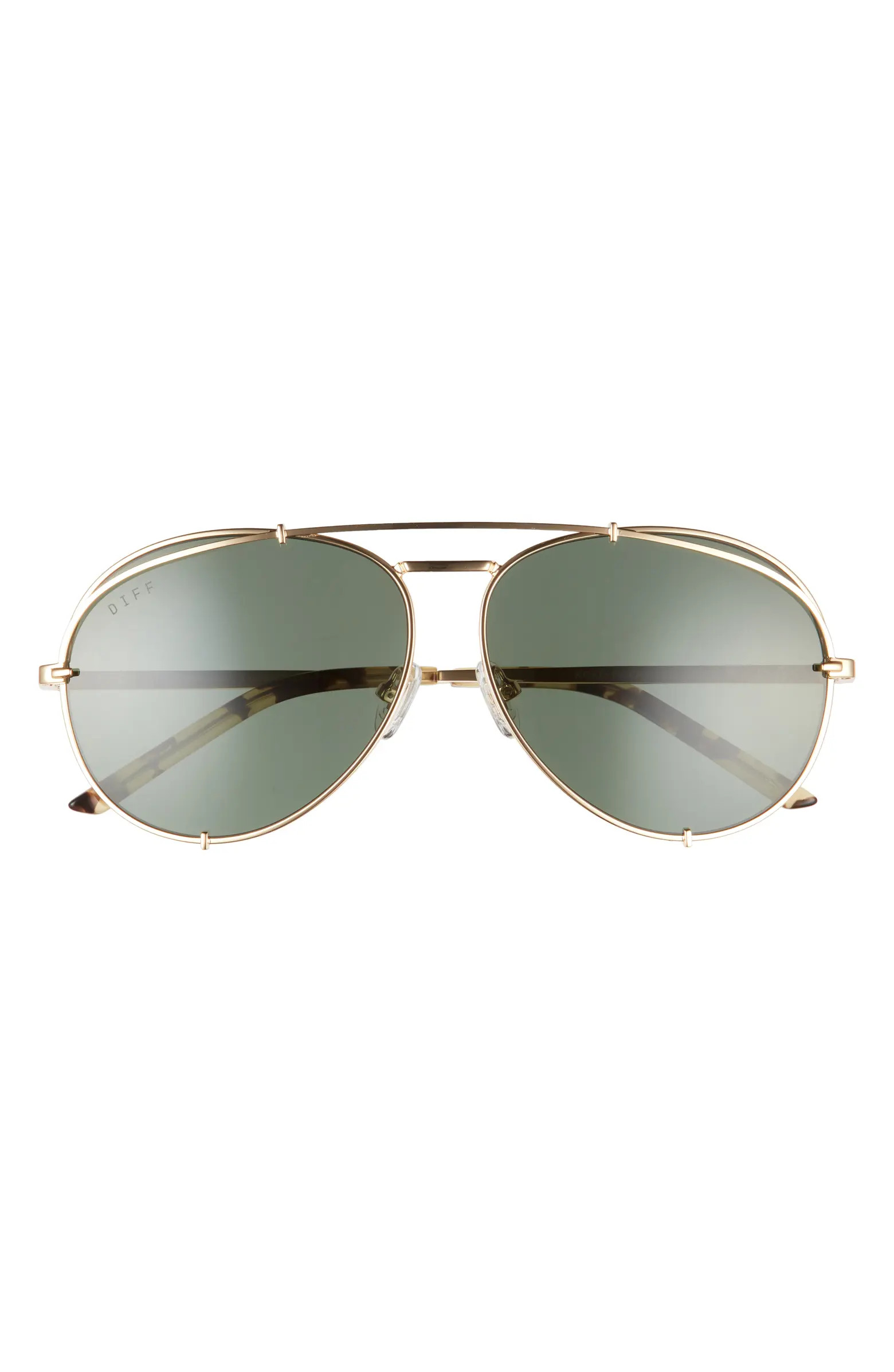 Koko 63mm Oversize Polarized Aviator Sunglasses | Nordstrom