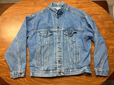 MENS USED VINTAGE 90S LEVI STRAUSS BUTTON UP DENIM JEAN JACKET SIZE LARGE | eBay US
