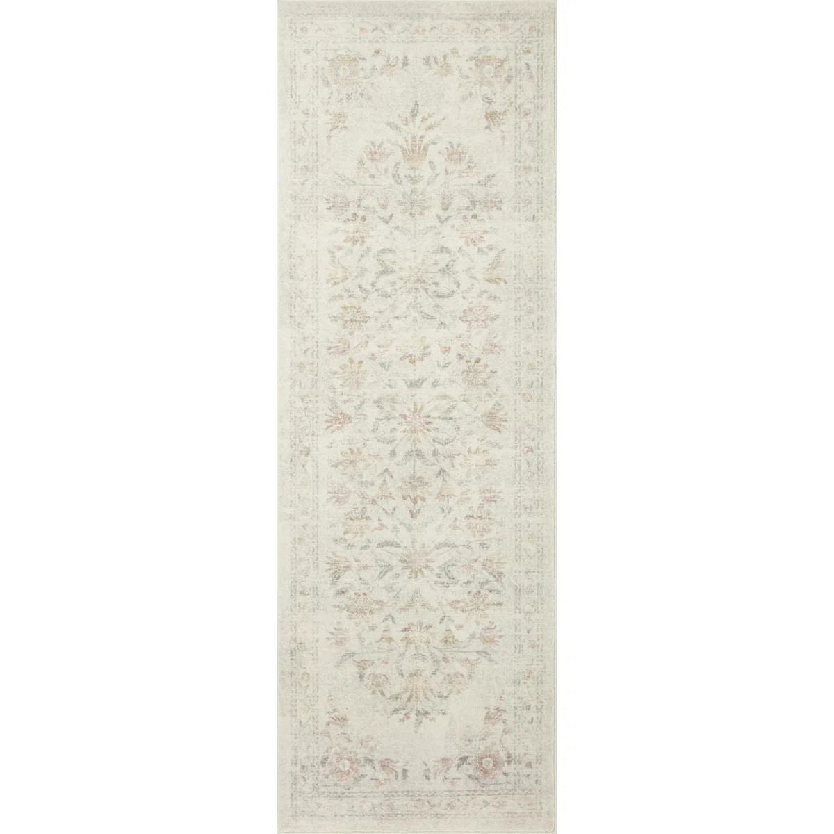 Rifle Paper Co. x Loloi Courtyard Yellow / Multi Area Rug feat. CloudPile | Wayfair North America