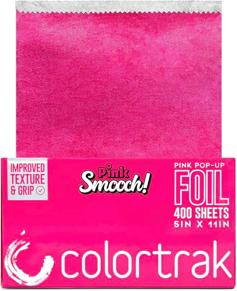 Colortrak Smooch Pop-up Foil W/Dispenser (400 Count), Pre-cut Sheets, Non-Slip Embossed Texture, ... | Amazon (US)