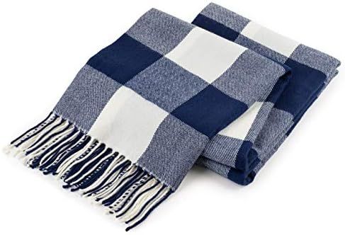 Good MANORS Buffalo Plaid Throw Blanket with Fringe, Farmhouse Check Pattern, Ultra Lightweight 1... | Amazon (US)