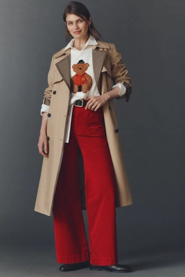 The Colette Full-Length Velvet Pants by Maeve | Anthropologie (US)