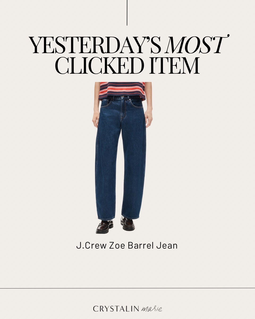 The perfect barrel jeans for those that don’t like barrel jeans 😂. These are fantastic. More of a mid rise. Wash is perfect for fall. 

Im in the 26 regular. Cut hems. Sized up so the rise would fit better.
