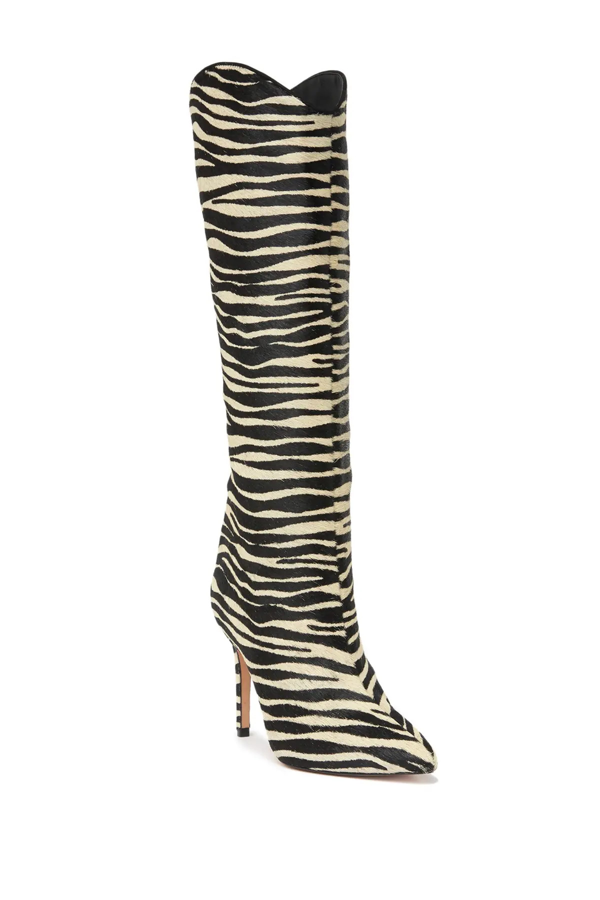 Schutz Maryana Zebra Print Leather Knee High Boot at Nordstrom Rack | Nordstrom Rack