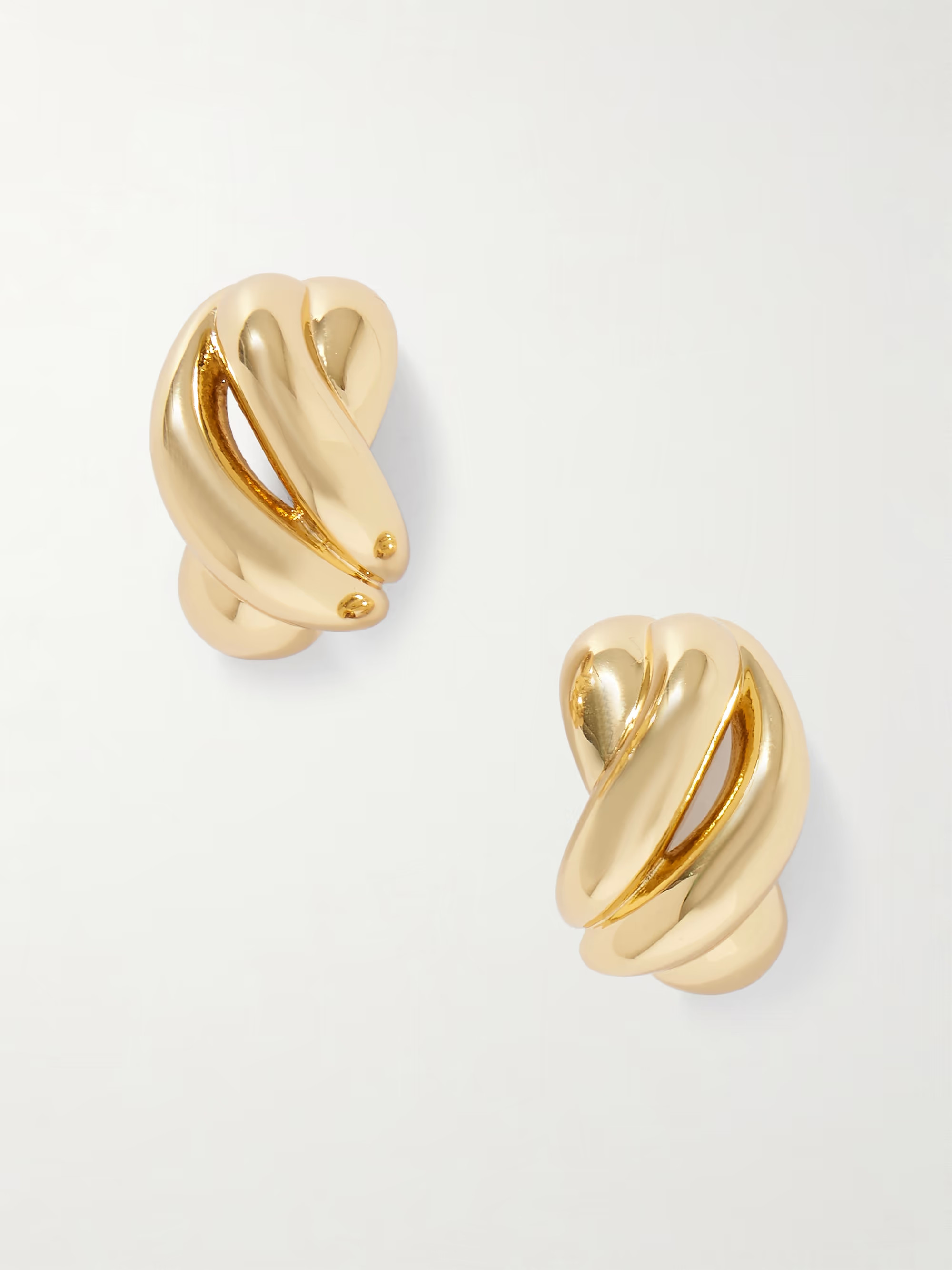 The Knot gold-tone earrings | NET-A-PORTER (US)